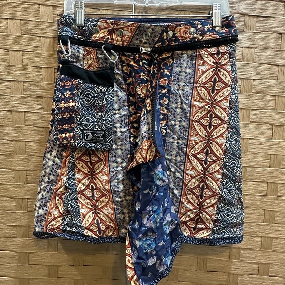 Zand Amsterdam Hand Made Women’s Wrap Mini Skirt Vintage OS - Picture 3 of 4